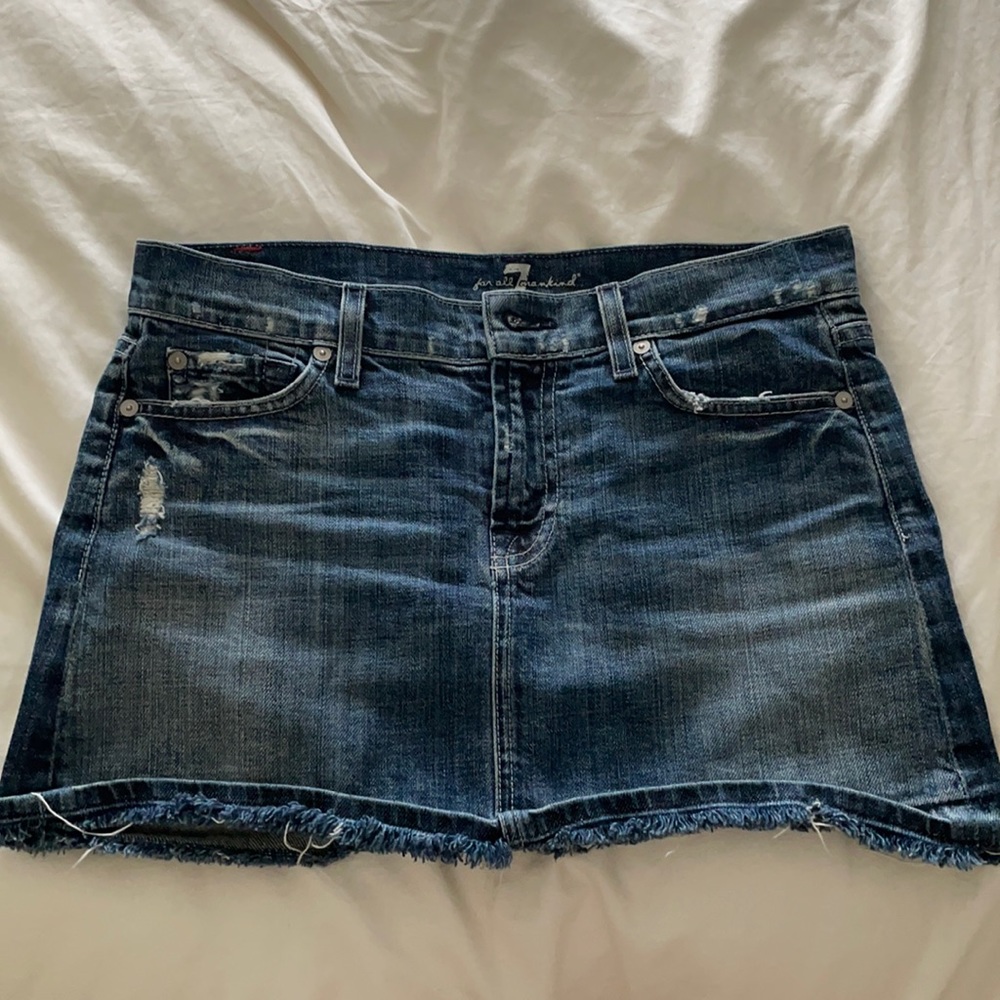 7 for all mankind Jean skirt